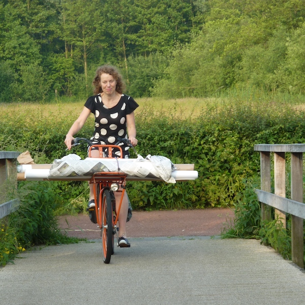 Lea op de fiets